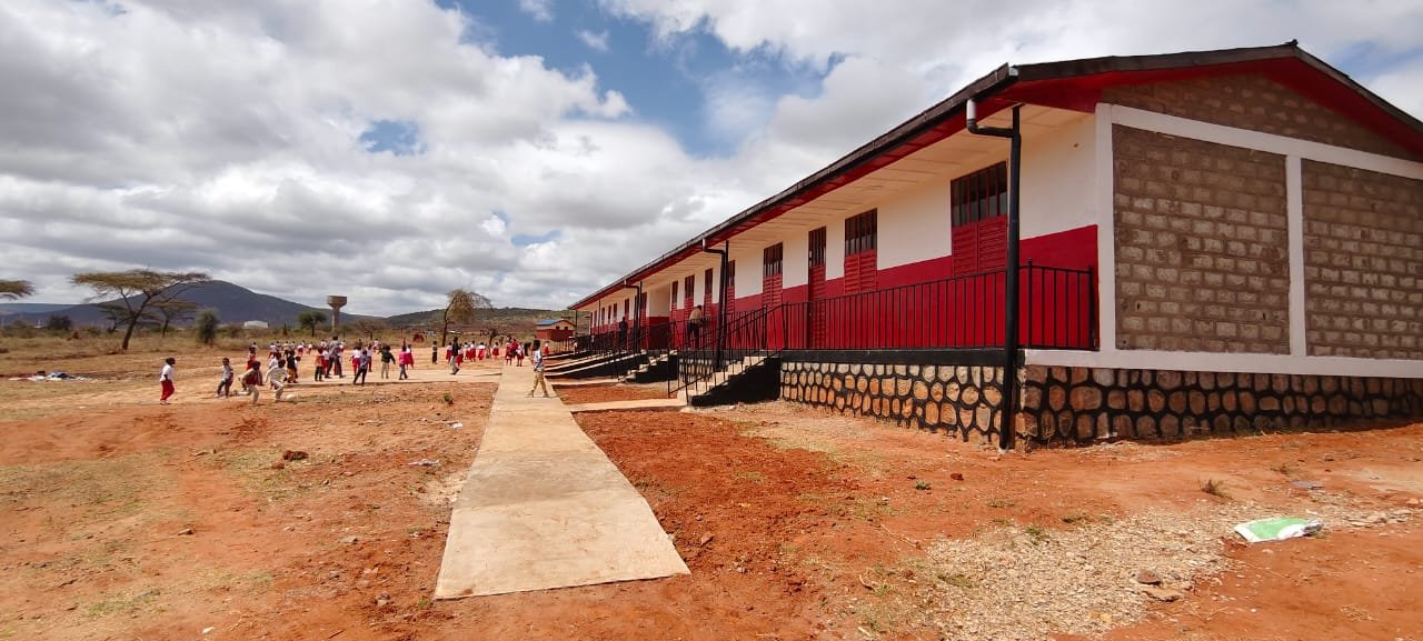 The newly built classroom block of Spiritan Primary School Yabello